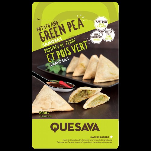 Quesava Gluten-free Green Pea and Potato Samosa - 200g